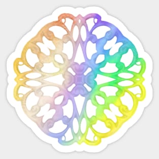 Pastel rainbow abstract Sticker